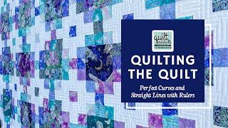 Quilting Perfect Curves and Straight Lines with Rulers - Quilting Nightshade