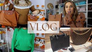 VLOG  COME WITH ME TO LOUIS VUITTON AND NEW FALL SWEATER HAUL 