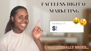 FACELESS DIGITAL MARKETING| HOW MUCH MONEY I MADE IN 3 MONTHS WITH FACELESS DIGITAL MARKETING