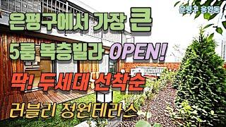 [완료]현재시점! 은평구에서 가장 넓은 5룸 복층빌라 오픈-딱 2세대뿐 선착순!-단독주택에서나 볼수있는 정원테라스에 광폭테라스까지?-대가족 추천매물-신축빌라-[넥스트하우스]