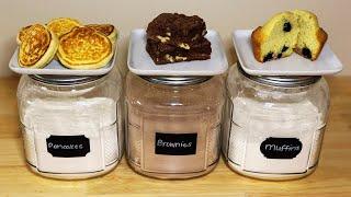 Homemade Boxed and Baking Mixes | Brownie Mix | Muffin Mix | Pancake Mix