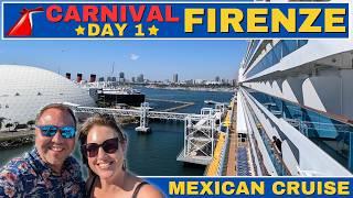 Carnival Firenze Mexican Cruise: Sail Away from Long Beach - VLOG Day 1