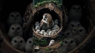Forest Shadows: Northern Pygmy Owls Nest in a Hidden Ring #owl #birds #owlet #wildlife #nature