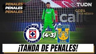 Tanda de Penales | Cruz Azul (4)-(3)Tigres | Semifinal Copa por México | TUDN