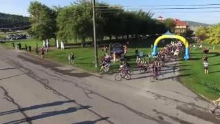 Aerial of the Kootenay Rockies Gran Fondo