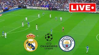 LIVE : Real Madrid vs Manchester City | Champions League  Qualifier 2024 | Match Live Now