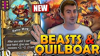 *NEW* Beast/Quilboar Reveal! | Hearthstone Battlegrounds Season 9