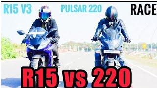 R15 vs Pulsar 220 || VSK SPORTS