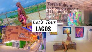 Tour Lagos with me, movie in Ebonylife place + Terra Kulture + Andrea Iyamah | BeingSemipe