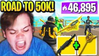 Mongraal FLEXES *RAREST* Pickaxe on Road to 50,000 Arena Points!