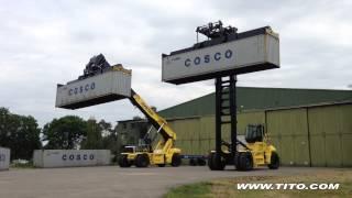 tito.com // Hyster front loader vs reach stacker