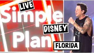 SIMPLE PLAN BAND - Live Music Orlando Disney Garden Rocks Concert Series EPCOT - Pierre Bouvier 2022