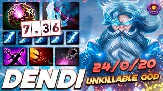 DENDI ZEUS 24/0/20 Unkillable God - Dota 2 Pro Gameplay [Watch & Learn]