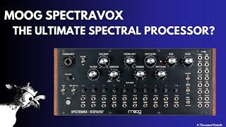 The Moog Spectravox - FIlter Banks and more....