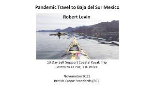 Pandemic Travel to Baja del Sur Mexico - Robert Levin