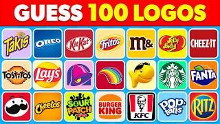 Guess The Snack Logo in 3 Seconds! | 100 Famous Logos  Logo Quiz 2024