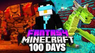 I Survived 100 Days in MEDIEVAL FANTASY Minecraft!