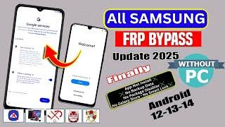 All Samsung FRP Bypass 2025 (100% DONE) Android 12-13-14 Latest Security️FRP Unlock Without Pc 2025