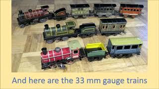 Rare 28 mm and 33 mm Gauge German and French Toy Trains