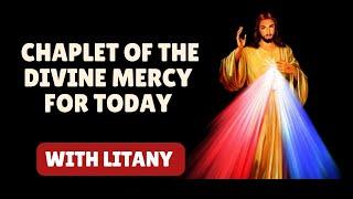 Chaplet of divine mercy for Today ||Daily Divine Mercy Chaplet with Litany 