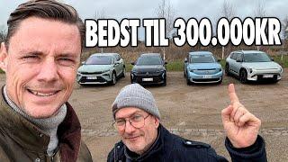 STORTEST: Skoda Elroq, Ford Explorer, Kia EV3 og Renault Scenic slås om at være BEDSTE til 300.000kr