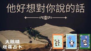 81大眼睛塔羅他她好想對你說的話？是甚麼阻礙了他她說出來？【感性字卡+硬核塔羅牌解讀】不限感情關係/狀態【愛情就是捉迷藏專輯：第27章】#愛情#戀愛#感情#塔羅占卜【無時間限制】