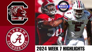 #7 Alabama vs South Carolina (AMAZING!) | Full Game Highlights | 2024 College Football Highlights