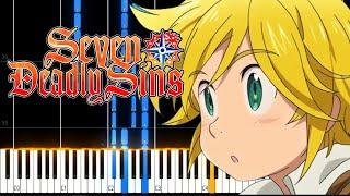 Netsujou no Spectrum | The Seven Deadly Sins OP 1 PIANO TUTORIAL(Sheet in the description)