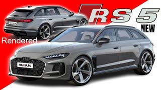 NEW 2025 Audi RS5 Avant Rendered