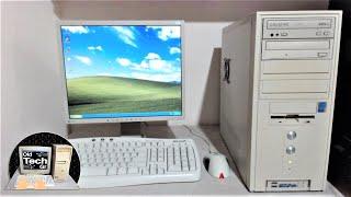 ECS PC Intel Pentium 4 With Hyper Threading Start Windows XP Pro in the Year 2024 - Short Video