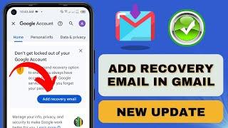 How to add recovery email in gmail account (New Update 2024)