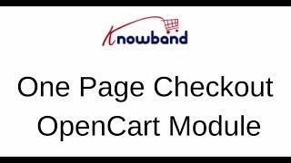 OpenCart One page Checkout Extension