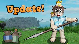 ️ SPEARS and DAGGER UPDATE is AWESOME in the SURVIVAL GAME roblox!
