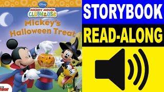 Mickey Mouse Clubhouse Read Along Story book | Mickey's Halloween Treat | Read Aloud Story Books