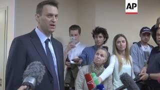 Navalny comments on defamation case