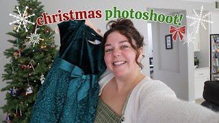 christmas photoshoot + a busy mom day in my life!