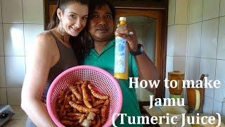 How to make Jamu (Tumeric Juice) - The balinese way!