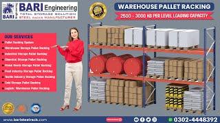 Pallet Racking System | Warehouse Pallet Racking | Steel Rack | Bari Engineering #palletrack #racks
