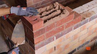  Bricklaying Lesson - Building a Corner Lead 