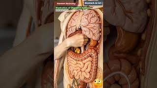Animation of Digestive System | Stomach AI Art | 22
