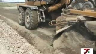 demostrativo de construcción de caminos en condiciones reales, realizado en Uzbekistán