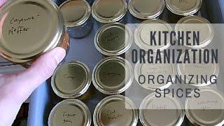 Kitchen Organization: Organizing Spices