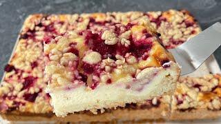 Der leckerste Himbeer-Quark-Kuchen den  je gegessen habe! Unglaublich lecker und einfach!