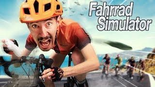 Fahrrad Simulator aufm Fahrrad