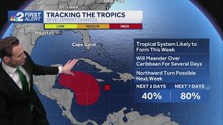 Tracking the tropics: storm likely to form in the Caribbean this week