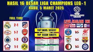 Hasil Liga Champions Tadi Malam ~ REAL MADRID vs ATLETICO ~ PSV vs ARSENAL ~ 16 Besar UCL 2025