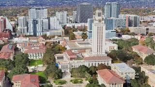 UT Tower, Austin, Texas (Aerial View)