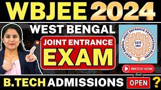 WBJEE Exam 2024 Details! WBJEE Application, WBJEE Dates! BTech Entrance Exam! #WBJEE #BTech2024