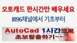 [오토캐드 초보탈출 특강] AutoCAD 2019 기초 강좌 캐드 평면도 그리기