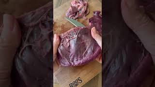 How to clean a deer heart. From Danielle Prewett's new cookbook, available now. #hunting #cooking